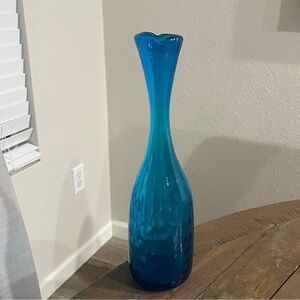 Rare Blenko 6913 Vase Turquoise 
Joel Myers Approximately 11.25" Vintage